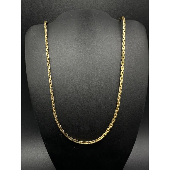 Vintage 1/20 12k Gold Filled Fancy Link Necklace 30" 3mm 27Gs - Picture 2 of 8